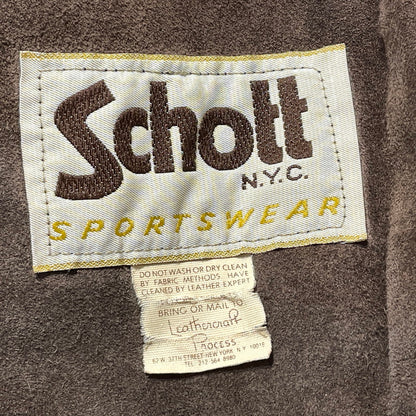 【現状渡し品】【メンズ】 SCHOTT ショット 70~80's VINTAGE B-6 JACKET 70～80年代 ヴィンテージ ジャケット アウター 145-260812-sa-01-tei サイズ：38 カラー：ブラウン 万代Net店