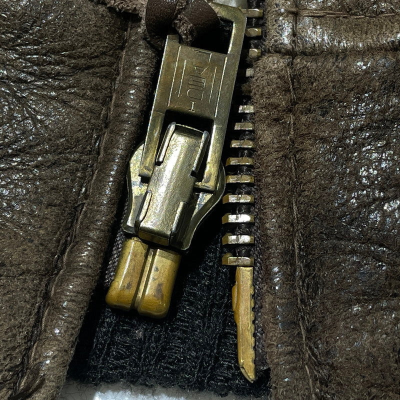 【現状渡し品】【メンズ】 SCHOTT ショット 70~80's VINTAGE B-6 JACKET 70～80年代 ヴィンテージ ジャケット アウター 145-260812-sa-01-tei サイズ：38 カラー：ブラウン 万代Net店