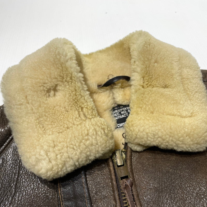 【現状渡し品】【メンズ】 SCHOTT ショット 70~80's VINTAGE B-6 JACKET 70～80年代 ヴィンテージ ジャケット アウター 145-260812-sa-01-tei サイズ：38 カラー：ブラウン 万代Net店