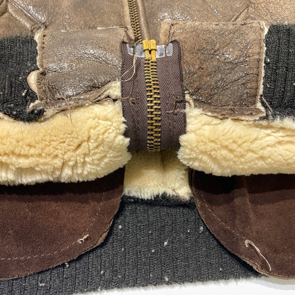 【現状渡し品】【メンズ】 SCHOTT ショット 70~80's VINTAGE B-6 JACKET 70～80年代 ヴィンテージ ジャケット アウター 145-260812-sa-01-tei サイズ：38 カラー：ブラウン 万代Net店