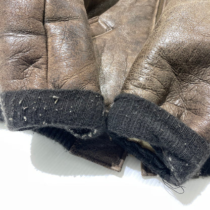 【現状渡し品】【メンズ】 SCHOTT ショット 70~80's VINTAGE B-6 JACKET 70～80年代 ヴィンテージ ジャケット アウター 145-260812-sa-01-tei サイズ：38 カラー：ブラウン 万代Net店