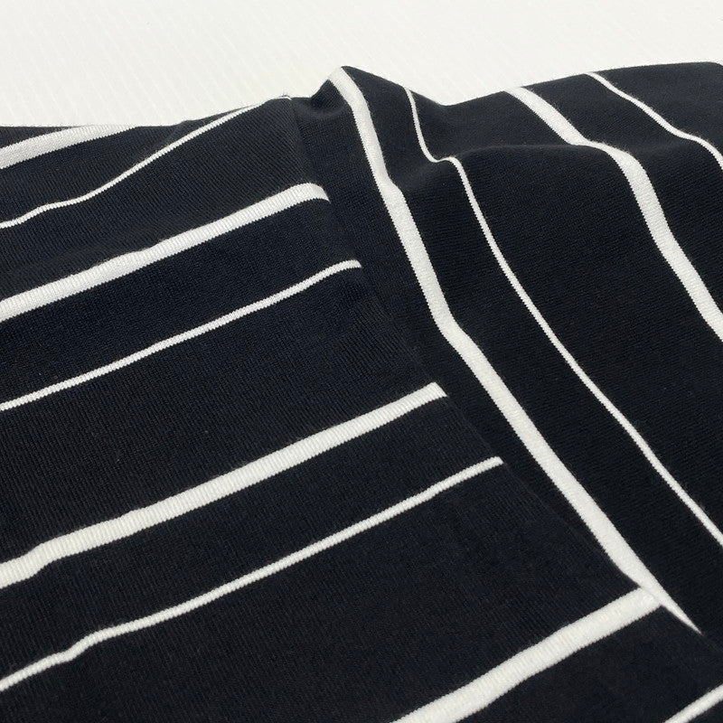 【中古品】【メンズ】 MARKA マーカ BORDER TEE S/S M21A-15CS01B ボーダー Tシャツ ショートスリーブ 半袖 トップス 140-260812-sa-13-tei サイズ：3 カラー：ブラック 万代Net店