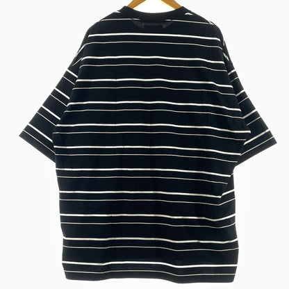 【中古品】【メンズ】 MARKA マーカ BORDER TEE S/S M21A-15CS01B ボーダー Tシャツ ショートスリーブ 半袖 トップス 140-260812-sa-13-tei サイズ：3 カラー：ブラック 万代Net店