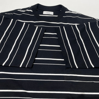 【中古品】【メンズ】 MARKA マーカ BORDER TEE S/S M21A-15CS01B ボーダー Tシャツ ショートスリーブ 半袖 トップス 140-260812-sa-13-tei サイズ：3 カラー：ブラック 万代Net店