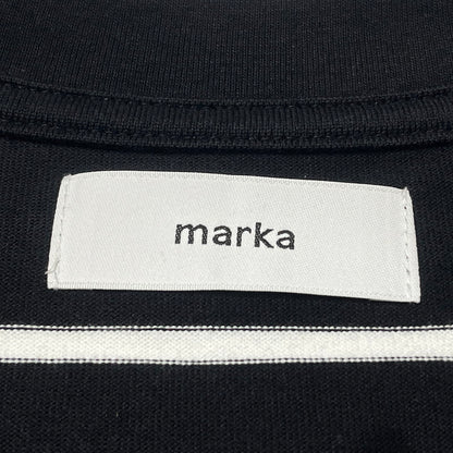 【中古品】【メンズ】 MARKA マーカ BORDER TEE S/S M21A-15CS01B ボーダー Tシャツ ショートスリーブ 半袖 トップス 140-260812-sa-13-tei サイズ：3 カラー：ブラック 万代Net店