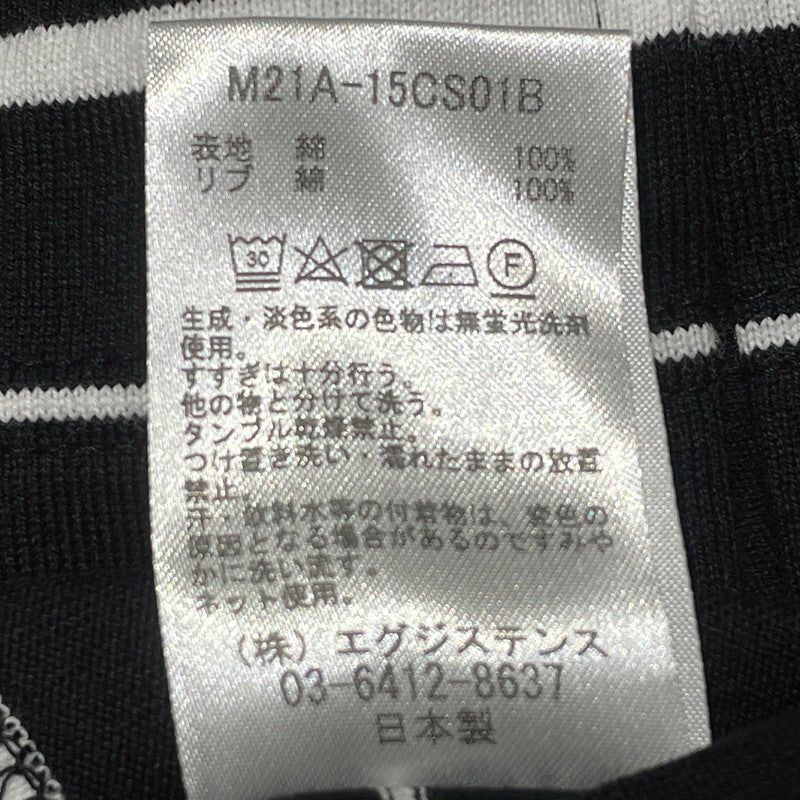【中古品】【メンズ】 MARKA マーカ BORDER TEE S/S M21A-15CS01B ボーダー Tシャツ ショートスリーブ 半袖 トップス 140-260812-sa-13-tei サイズ：3 カラー：ブラック 万代Net店
