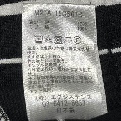 【中古品】【メンズ】 MARKA マーカ BORDER TEE S/S M21A-15CS01B ボーダー Tシャツ ショートスリーブ 半袖 トップス 140-260812-sa-13-tei サイズ：3 カラー：ブラック 万代Net店