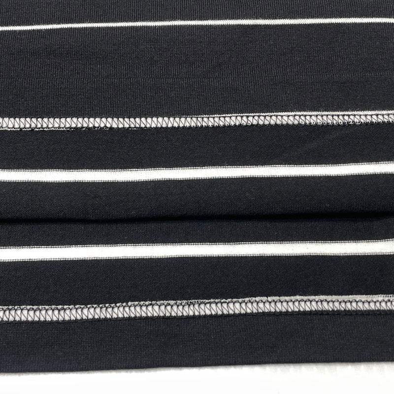 【中古品】【メンズ】 MARKA マーカ BORDER TEE S/S M21A-15CS01B ボーダー Tシャツ ショートスリーブ 半袖 トップス 140-260812-sa-13-tei サイズ：3 カラー：ブラック 万代Net店