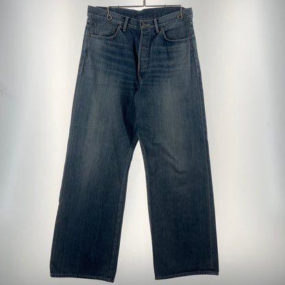 【中古品】【メンズ】 GRAPHPAPER グラフペーパー SELVAGE DENIM FIVE POCKET WIDE STRAIGHT PANTS GU261-40059LB サルベージ デニム ファイブ ポケット ワイド ストレート パンツ ボトムス 151-260812-sa-19-tei サイズ：2 カラー：インディゴ 万代Net店