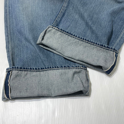 【中古品】【メンズ】 GRAPHPAPER グラフペーパー SELVAGE DENIM FIVE POCKET WIDE STRAIGHT PANTS GU261-40059LB サルベージ デニム ファイブ ポケット ワイド ストレート パンツ ボトムス 151-260812-sa-19-tei サイズ：2 カラー：インディゴ 万代Net店