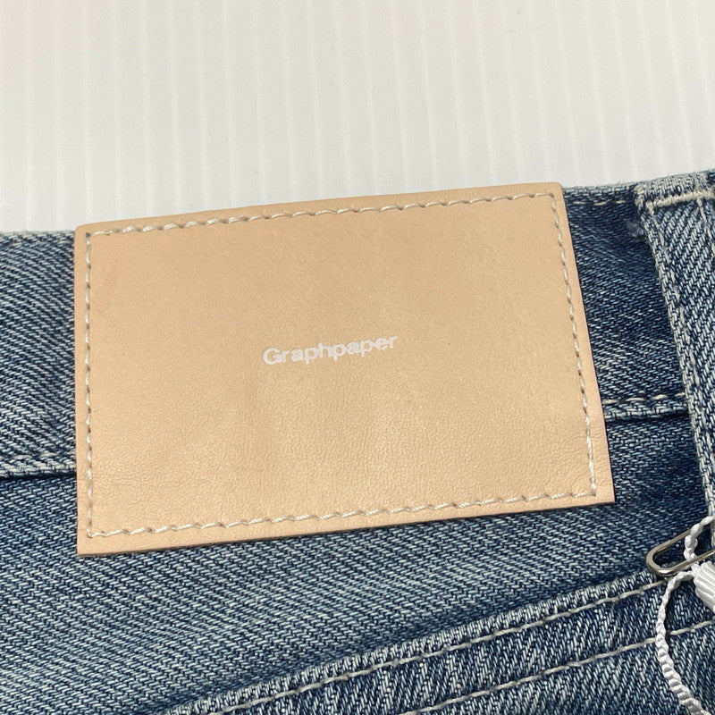 【中古品】【メンズ】 GRAPHPAPER グラフペーパー SELVAGE DENIM FIVE POCKET WIDE STRAIGHT PANTS GU261-40059LB サルベージ デニム ファイブ ポケット ワイド ストレート パンツ ボトムス 151-260812-sa-19-tei サイズ：2 カラー：インディゴ 万代Net店
