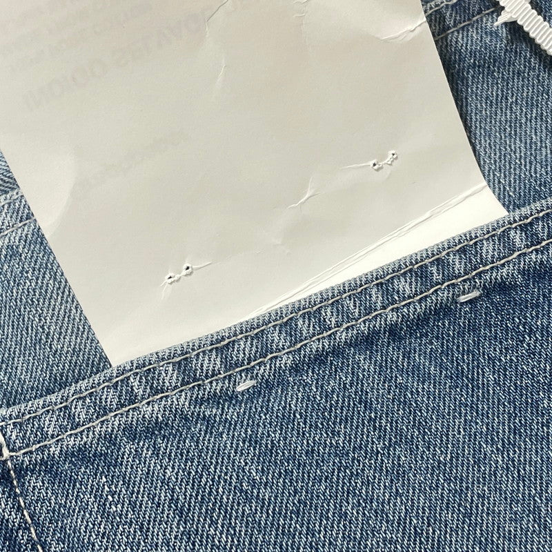 【中古品】【メンズ】 GRAPHPAPER グラフペーパー SELVAGE DENIM FIVE POCKET WIDE STRAIGHT PANTS GU261-40059LB サルベージ デニム ファイブ ポケット ワイド ストレート パンツ ボトムス 151-260812-sa-19-tei サイズ：2 カラー：インディゴ 万代Net店