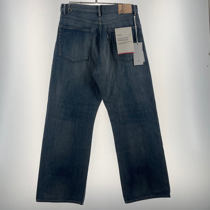 【中古品】【メンズ】 GRAPHPAPER グラフペーパー SELVAGE DENIM FIVE POCKET WIDE STRAIGHT PANTS GU261-40059LB サルベージ デニム ファイブ ポケット ワイド ストレート パンツ ボトムス 151-260812-sa-19-tei サイズ：2 カラー：インディゴ 万代Net店