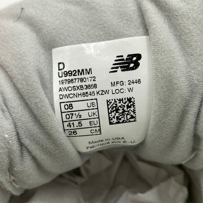 【中古品】【メンズ】 NEW BALANCE ニューバランス SNEAKERS U992MM スニーカー 靴 シューズ 162-260917-ko-10-teih サイズ：26cm カラー：グレー系 万代Net店