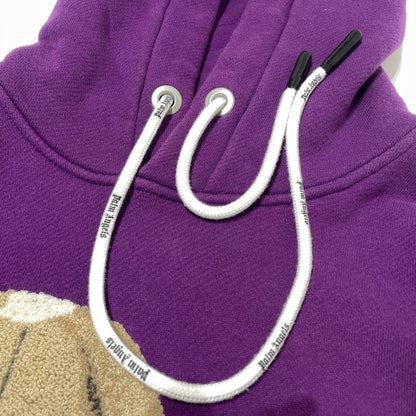 【中古品】【メンズ】 PALMANGELS パーム エンジェルス BEAR HOODIE PMBB058F21FLE007 ベア フーディー 長袖 トップス プルオーバーパーカー 002-260813-sa-09-tei サイズ：L カラー：パープル 万代Net店