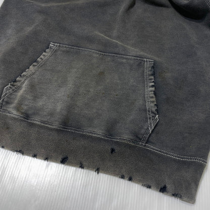 【現状渡し品】【メンズ】 M エム DAMAGE PROCESSING PULLOVER PARKA ダメージ加工 プルオーバーパーカー 長袖 トップス 140-260812-sa-06-tei サイズ：XL カラー：グレー系 万代Net店