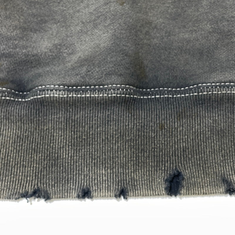 【現状渡し品】【メンズ】 M エム DAMAGE PROCESSING PULLOVER PARKA ダメージ加工 プルオーバーパーカー 長袖 トップス 140-260812-sa-06-tei サイズ：XL カラー：グレー系 万代Net店
