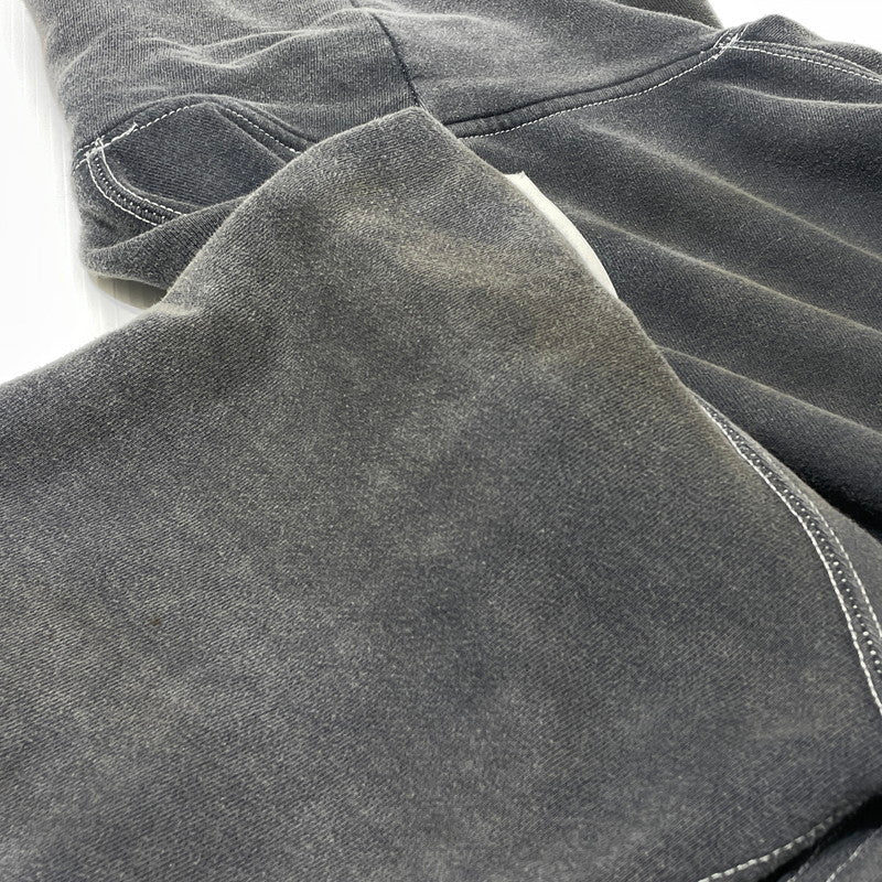 【現状渡し品】【メンズ】 M エム DAMAGE PROCESSING PULLOVER PARKA ダメージ加工 プルオーバーパーカー 長袖 トップス 140-260812-sa-06-tei サイズ：XL カラー：グレー系 万代Net店