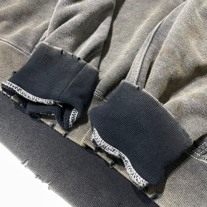 【現状渡し品】【メンズ】 M エム DAMAGE PROCESSING PULLOVER PARKA ダメージ加工 プルオーバーパーカー 長袖 トップス 140-260812-sa-06-tei サイズ：XL カラー：グレー系 万代Net店