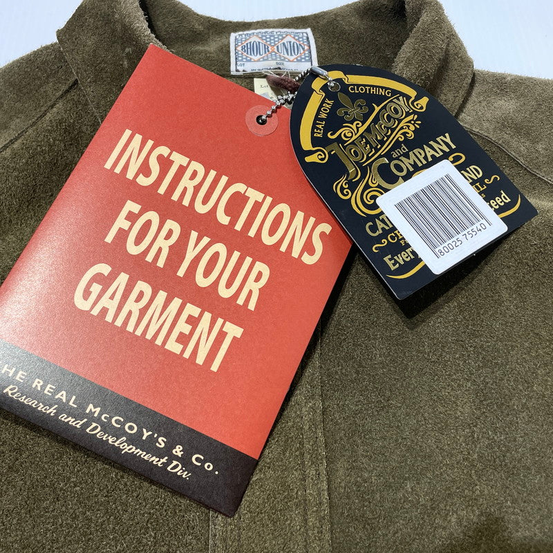 【中古品】【メンズ】 THE REAL MCCOY'S ザ リアル マッコイズ LEATHER WELDER JACKET MJ21014 8HU レザー ウェルターズ ジャケット アウター 145-260812-sa-02-tei サイズ：42 カラー：カーキ 万代Net店