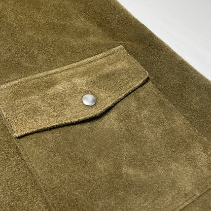 【中古品】【メンズ】 THE REAL MCCOY'S ザ リアル マッコイズ LEATHER WELDER JACKET MJ21014 8HU レザー ウェルターズ ジャケット アウター 145-260812-sa-02-tei サイズ：42 カラー：カーキ 万代Net店