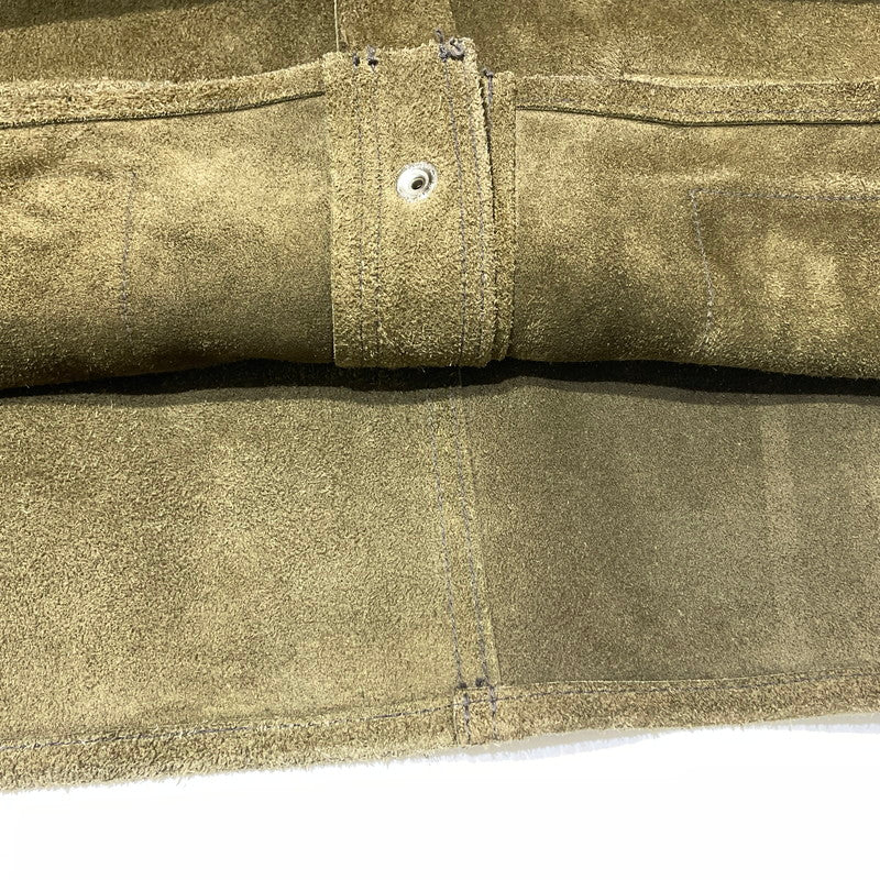 【中古品】【メンズ】 THE REAL MCCOY'S ザ リアル マッコイズ LEATHER WELDER JACKET MJ21014 8HU レザー ウェルターズ ジャケット アウター 145-260812-sa-02-tei サイズ：42 カラー：カーキ 万代Net店