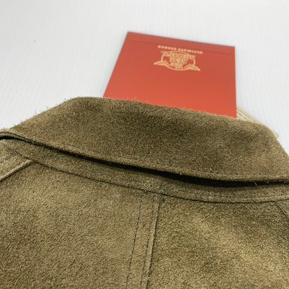 【中古品】【メンズ】 THE REAL MCCOY'S ザ リアル マッコイズ LEATHER WELDER JACKET MJ21014 8HU レザー ウェルターズ ジャケット アウター 145-260812-sa-02-tei サイズ：42 カラー：カーキ 万代Net店