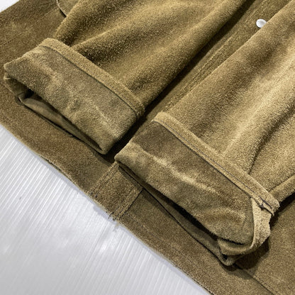 【中古品】【メンズ】 THE REAL MCCOY'S ザ リアル マッコイズ LEATHER WELDER JACKET MJ21014 8HU レザー ウェルターズ ジャケット アウター 145-260812-sa-02-tei サイズ：42 カラー：カーキ 万代Net店