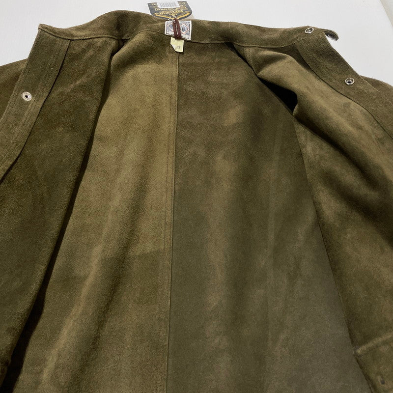 【中古品】【メンズ】 THE REAL MCCOY'S ザ リアル マッコイズ LEATHER WELDER JACKET MJ21014 8HU レザー ウェルターズ ジャケット アウター 145-260812-sa-02-tei サイズ：42 カラー：カーキ 万代Net店