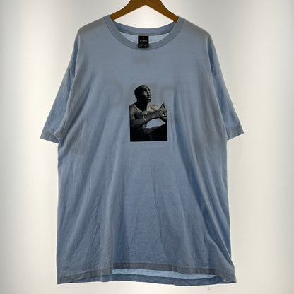 【中古品】【メンズ/レディース】 WACKO MARIA ワコ マリア × 2PAC ツーパック 別注コラボ TUPAC-TEE ツーパック Tシャツ 半袖 トップス 140-260812-sa-09-tei サイズ：XL カラー：ブルー 万代Net店