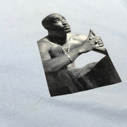 【中古品】【メンズ/レディース】 WACKO MARIA ワコ マリア × 2PAC ツーパック 別注コラボ TUPAC-TEE ツーパック Tシャツ 半袖 トップス 140-260812-sa-09-tei サイズ：XL カラー：ブルー 万代Net店