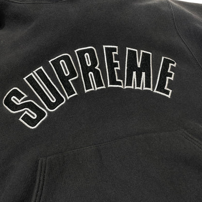 【中古品】【メンズ】 SUPREME シュプリーム 90’s ARCH LOGO HOODIE 90年代 アーチ ロゴ フーディー 長袖 トップス 149-260813-sa-05-tei サイズ：M カラー：ブラック 万代Net店
