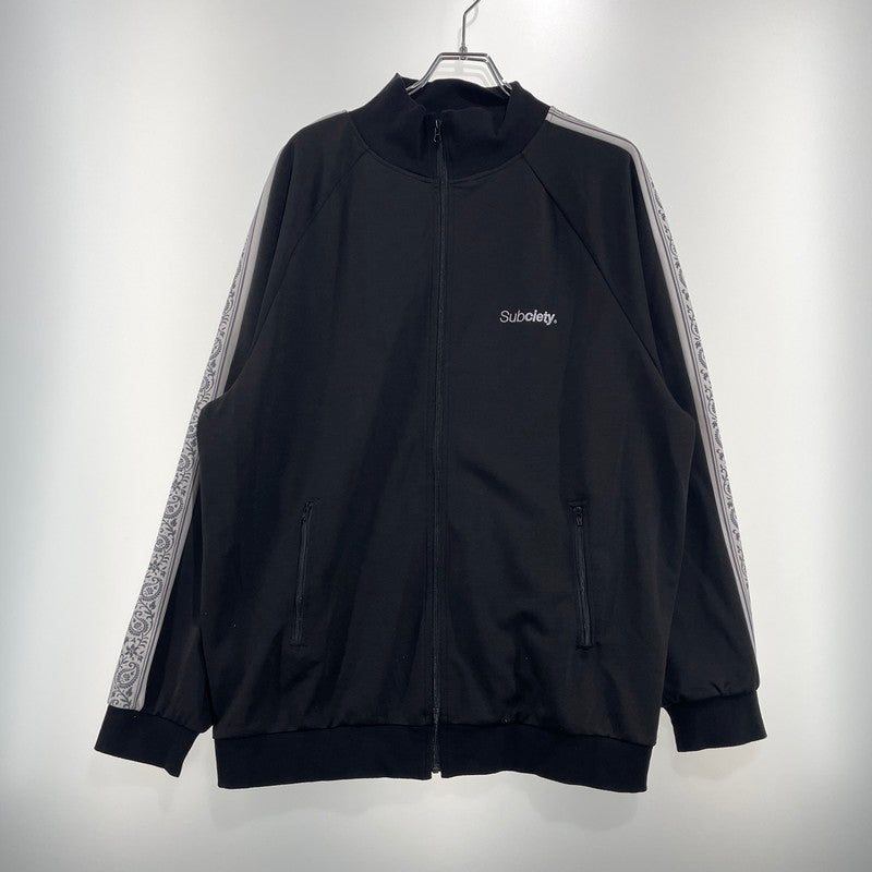 【中古品】【メンズ】 SUBCITY サブサエティ TRACK JACKET 105-62581 トラックジャケット ライトアウター ジャージ 142-260828-yo-19-teih サイズ：XL カラー：ブラック 万代Net店