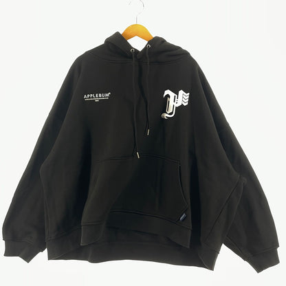 【中古品】【メンズ】 APPLEBUM アップルバム × RAIDBACK レイドバック 別注コラボ OVERSIZE SWEAT PARKER オーバーサイズ スウェット パーカー 長袖 トップス プルオーバーパーカー 142-260813-sa-08-tei サイズ：L カラー：ブラック 万代Net店