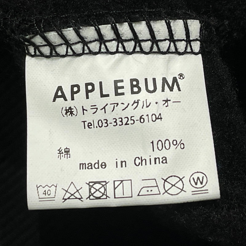 【中古品】【メンズ】 APPLEBUM アップルバム × RAIDBACK レイドバック 別注コラボ OVERSIZE SWEAT PARKER オーバーサイズ スウェット パーカー 長袖 トップス プルオーバーパーカー 142-260813-sa-08-tei サイズ：L カラー：ブラック 万代Net店
