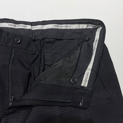 【中古品】【メンズ】 EMPORIO ARMANI エンポリオ アルマーニ SLACKS スラックス ボトムス 152-260813-sa-02-tei サイズ：46 カラー：ブラック 万代Net店