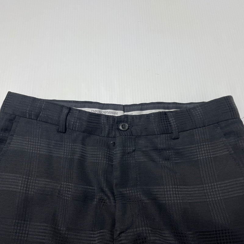 【中古品】【メンズ】 EMPORIO ARMANI エンポリオ アルマーニ SLACKS スラックス ボトムス 152-260813-sa-02-tei サイズ：46 カラー：ブラック 万代Net店