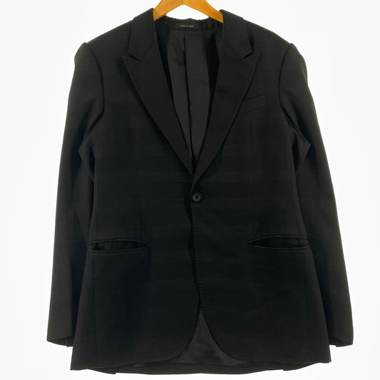 【中古品】【メンズ】 EMPORIO ARMANI エンポリオ アルマーニ TAILORED JACKET テーラード ジャケット アウター 141-260813-sa-06-tei サイズ：48 カラー：ブラック 万代Net店