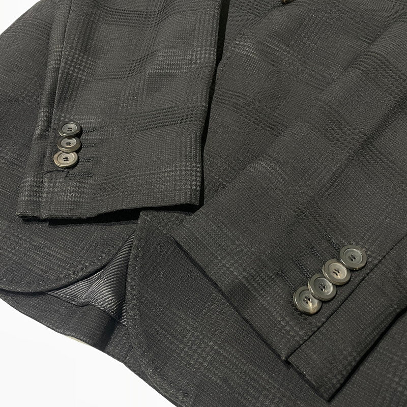 【中古品】【メンズ】 EMPORIO ARMANI エンポリオ アルマーニ TAILORED JACKET テーラード ジャケット アウター 141-260813-sa-06-tei サイズ：48 カラー：ブラック 万代Net店