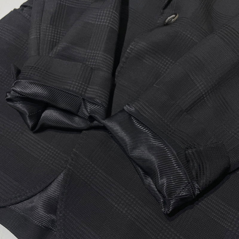 【中古品】【メンズ】 EMPORIO ARMANI エンポリオ アルマーニ TAILORED JACKET テーラード ジャケット アウター 141-260813-sa-06-tei サイズ：48 カラー：ブラック 万代Net店