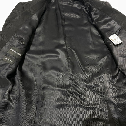【中古品】【メンズ】 EMPORIO ARMANI エンポリオ アルマーニ TAILORED JACKET テーラード ジャケット アウター 141-260813-sa-06-tei サイズ：48 カラー：ブラック 万代Net店