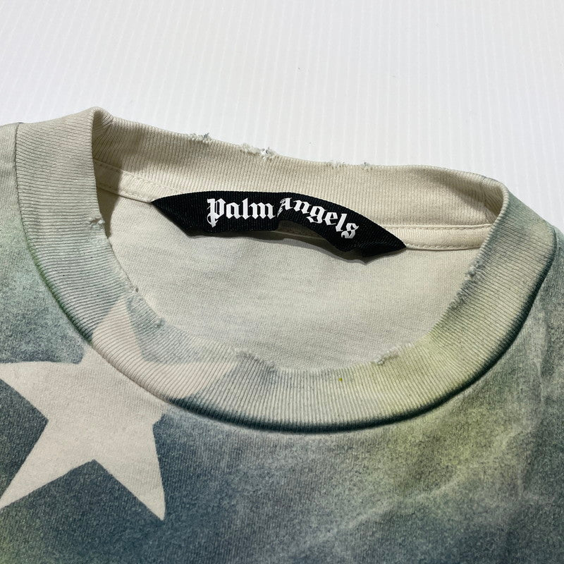 【中古品】【メンズ】 PALM ANGELS パーム エンジェルス SPRAYED STARS VINT TEE PMAA072S23JER008 スプレイド スターズ ヴィント Tシャツ 半袖 トップス 141-260813-sa-13-tei サイズ：M カラー：マルチカラー 万代Net店
