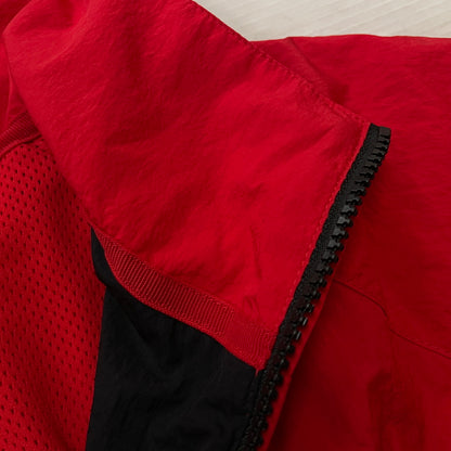 【中古品】【メンズ】 ADIDAS アディダス AR3133-657 BIG SWOOSH WOVEN JACKET ビッグ スウィッシュ ウーブン ジャケット アウター 148-260901-sa-22-teih サイズ：S カラー：レッド 万代Net店