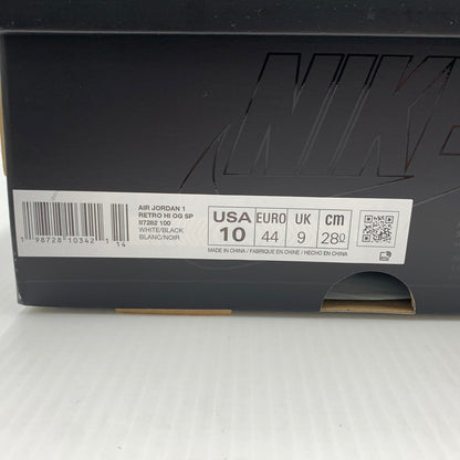 【中古品】【メンズ】 NIKE ナイキ × FRAGMENT DESIGN フラグメントデザイン × UNION ユニオン 別注 コラボ AIR JORDAN 1 RETRO HIGH OG II7282-100 エアジョーダン1 レトロ ハイ スニーカー 靴 シューズ 160-260823-ko-10-teih サイズ：28cm カラー：ホワイト 万代Net店