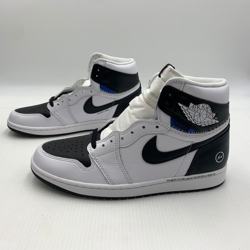 【中古品】【メンズ】 NIKE ナイキ × FRAGMENT DESIGN フラグメントデザイン × UNION ユニオン 別注 コラボ AIR JORDAN 1 RETRO HIGH OG II7282-100 エアジョーダン1 レトロ ハイ スニーカー 靴 シューズ 160-260823-ko-10-teih サイズ：28cm カラー：ホワイト 万代Net店