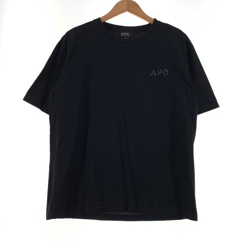 【中古品】【メンズ】 A.P.C. アーペーセー GRAPHIC LOGO S/S TEE 4114413 グラフィック ロゴ ショートスリーブ Tシャツ 半袖 トップス 141-260815-ko-02-teih サイズ：S カラー：ブラック 万代Net店