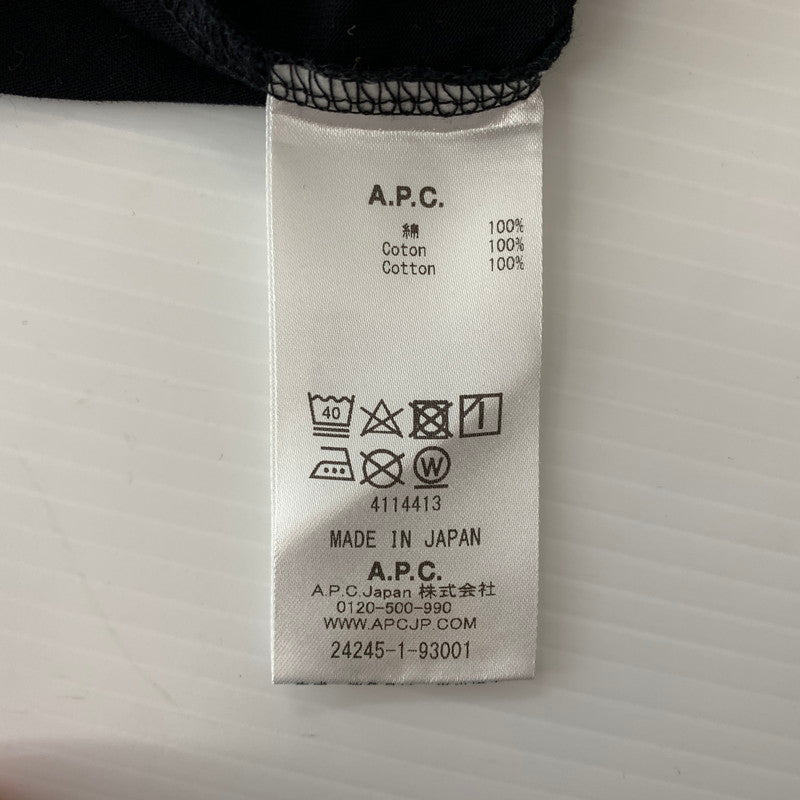 【中古品】【メンズ】 A.P.C. アーペーセー GRAPHIC LOGO S/S TEE 4114413 グラフィック ロゴ ショートスリーブ Tシャツ 半袖 トップス 141-260815-ko-02-teih サイズ：S カラー：ブラック 万代Net店