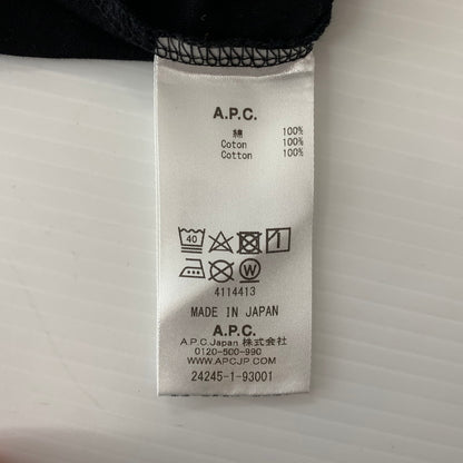【中古品】【メンズ】 A.P.C. アーペーセー GRAPHIC LOGO S/S TEE 4114413 グラフィック ロゴ ショートスリーブ Tシャツ 半袖 トップス 141-260815-ko-02-teih サイズ：S カラー：ブラック 万代Net店