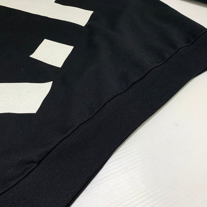 【中古品】【メンズ】 A.P.C. アーペーセー BIG LOGO SWEAT SHIRT ロゴ スウェット トップス トレーナー 141-260815-ko-06-teih サイズ：S カラー：ブラック 万代Net店