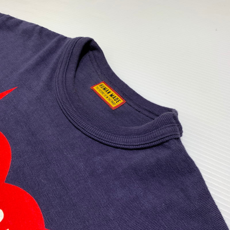 【中古品】【メンズ】 HUMAN MADE ヒューマンメイド GRAPHIC S/S T-SHIRT グラフィック ショートスリーブ Tシャツ 半袖 トップス 142-260815-ko-01-teih サイズ：M カラー：ネイビー 万代Net店